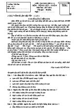 Đề kiểm tra giữa học kì II Tiếng việt, Toán lớp 4 - Năm học 2011-2012